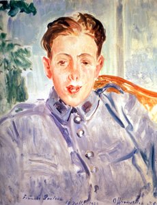 Francis Poulenc come soldato da Jacques Emile Blanche