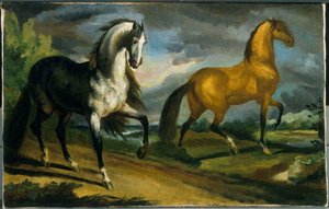 Due cavalli da Jacques Louis David