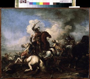 Il combattimento dei cavalieri da Jacques Courtois