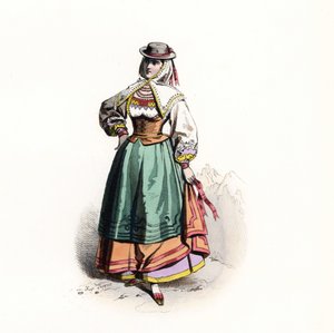 Donna di Salamanca, Spagna da Jacques (after) Grasset de Saint Sauveur