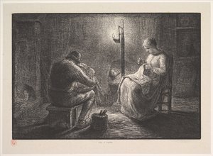 Notte, dalla serie, Quattro momenti del giorno da Jacques Adrien Lavieille