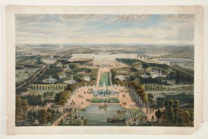 Aspetto generale di Versailles da Jacques Alphonse Testard