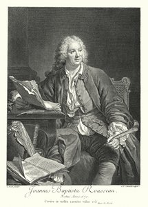 Jean-Baptiste Rousseau, poeta e drammaturgo francese (incisione) da Jacques Andre Joseph Camelot (after) Aved