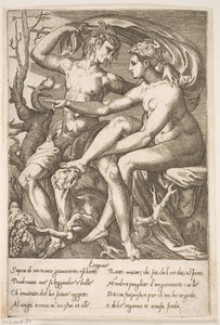 Bacco ed Erigone da Jacques Androuet Ducerceau d.Æ.
