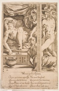 Mercurio visita Herse da Jacques Androuet Ducerceau d.Æ.