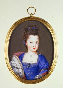 Miniatura della Principessa Louise Stuart, c.1700