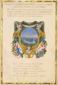 Scontrino con paesaggio da Jacques Bailly