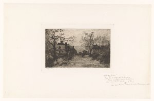 Strada del villaggio con figure da Jacques Barthélemy Appian (Adolphe)