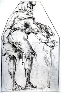 Mendicante con cappello e bastone da Jacques Bellange