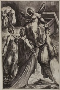 Le tre Marie alla tomba con l