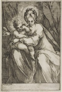 La Vergine e il Bambino con una rosa da Jacques Bellange