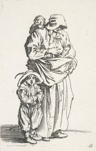 Una madre e i suoi tre figli, da I mendicanti (La mère et ses trois enfants)