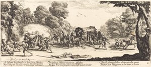 Attacco a una carrozza da Jacques Callot