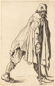 Mendicante con stampelle e berretto da Jacques Callot