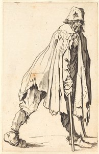 Mendicante con Stampelle e Cappello da Jacques Callot