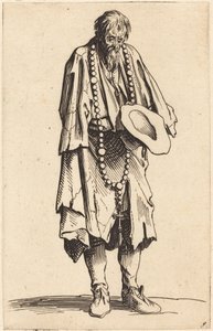Mendicante con rosario da Jacques Callot