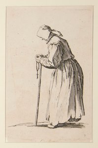 Mendicante con rosario, da I mendicanti (La mendiante aux rosaire)