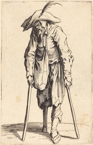 Mendicante con gamba di legno, c.1622