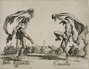 Bello Sguardo - Coviello, plate 18 from Balli di Sfessania