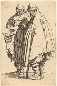 Mendicante Cieco e Compagno da Jacques Callot