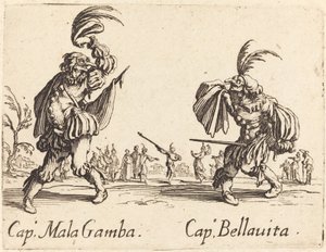 Cap. Mala Gamba e Cap. Bellavita da Jacques Callot