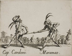 Capitano Cardoni - Maramao, plate 22 from Balli di Sfessania