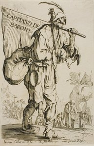 Capitano dei Baroni, frontespizio di I Mendicanti da Jacques Callot