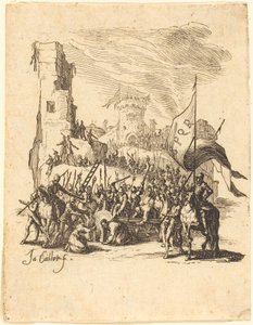 Cristo che porta la croce da Jacques Callot