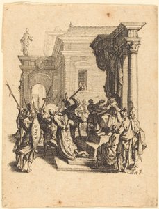 Cristo condannato a morte da Pilato da Jacques Callot