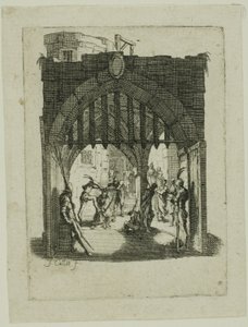 Cristo incoronato di spine, dalla Piccola Passione da Jacques Callot