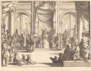 Cristo che disputa con i dottori da Jacques Callot