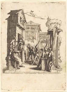 Cristo davanti a Caifa da Jacques Callot