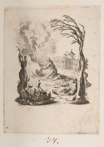 Cristo nel Giardino degli Ulivi, n. 3 di 11 da La Petite Passion da Jacques Callot