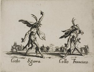 Cicho Sgarra - Collo Francisco, plate 6 from Balli di Sfessania