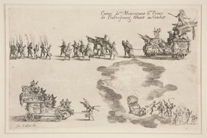 Combattimento alla Barriera, Entrata del Principe di Plaltzbourg da Jacques Callot