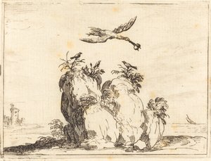 Gru in Volo da Jacques Callot