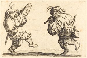 Ballerini con Flauto e Tamburello da Jacques Callot