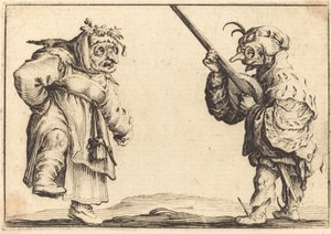 Ballerini con liuto da Jacques Callot