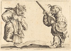 Ballerini con liuto da Jacques Callot