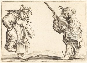 Ballerini con liuto da Jacques Callot