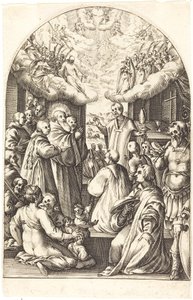 Morte di San Benedetto da Jacques Callot