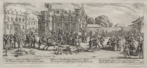 Devastazione di un monastero da Jacques Callot