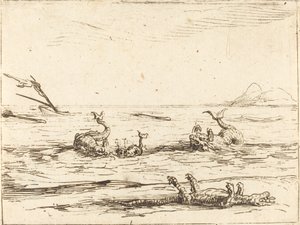 Delfini e Coccodrillo da Jacques Callot