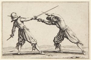 Duello con spade e pugnali da Jacques Callot