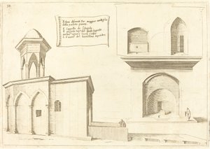 Elevazione della Chiesa del Santo Sepolcro da Jacques Callot