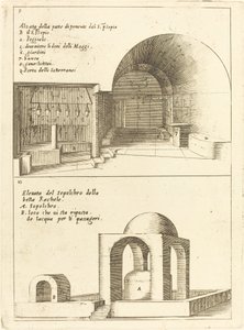 Elevazioni della Sacra Mangiatoia e del Sepolcro di Rachele