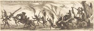 Ingresso di M. de Couvonge e M. de Chalabre [piatto extra] da Jacques Callot