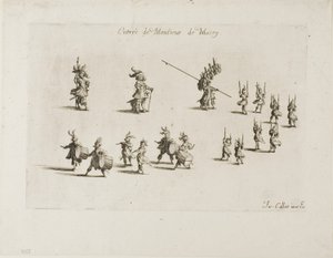 Ingresso di M. de Macey, dal Combattimento alla barriera da Jacques Callot
