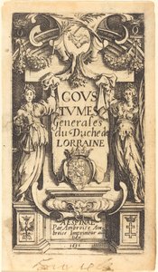 Frontespizio per "Le usanze della Lorena" da Jacques Callot