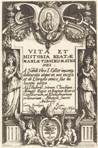 Frontespizio per "La vita della Vergine" da Jacques Callot